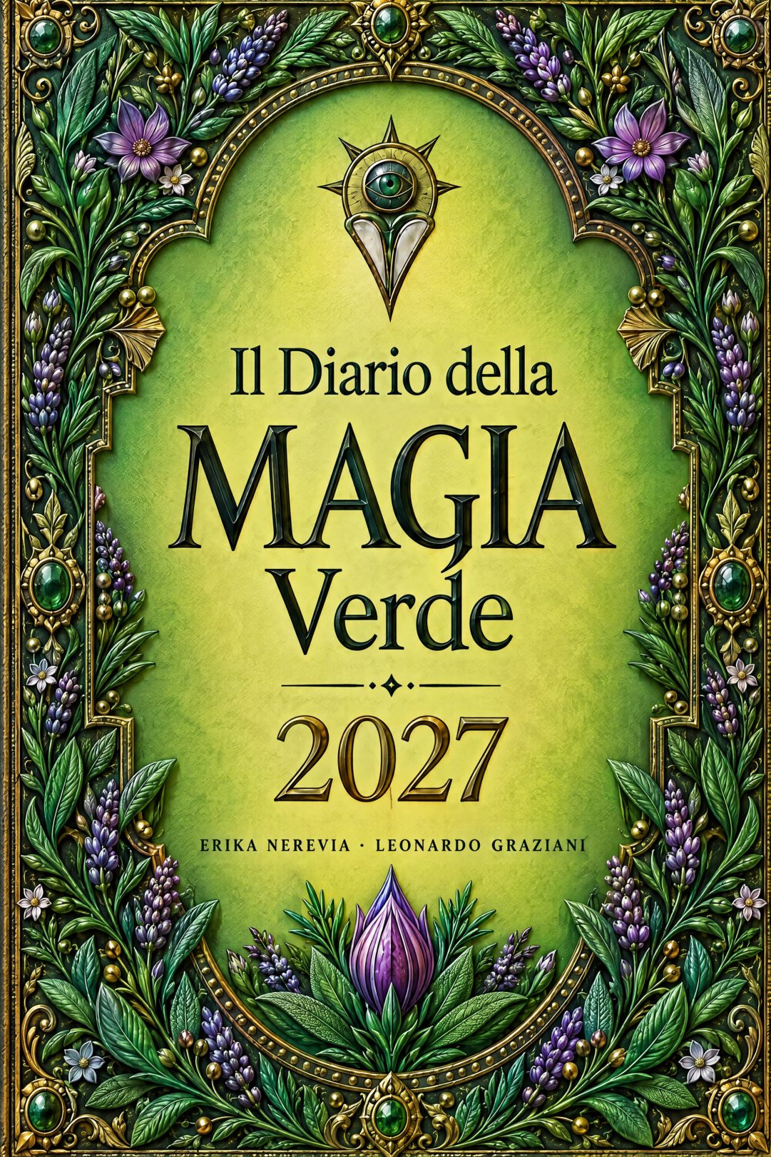 Copertina del Diario della Magia Verde 2027, di Erika Nerevia e Leonardo Graziani