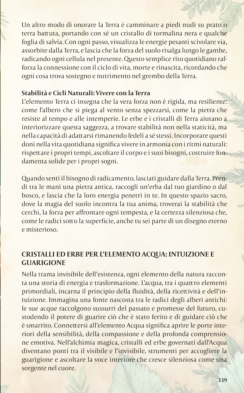 Anteprima pagina sugli elementi Terra e Acqua
